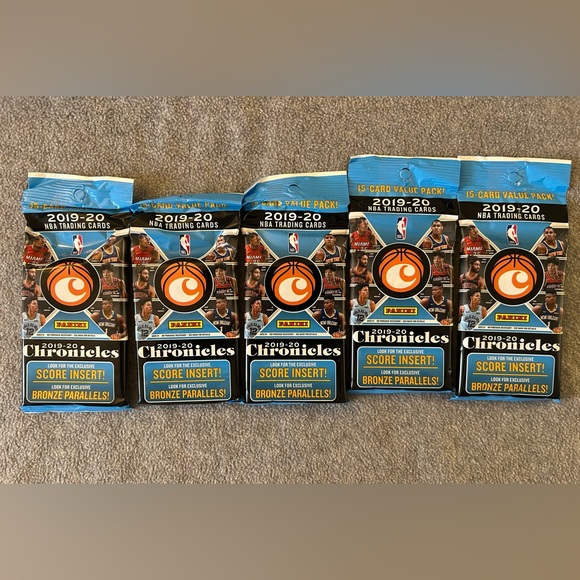 2019-2020 Panini Chronicles Basketball Jumbo Pack lot of 5